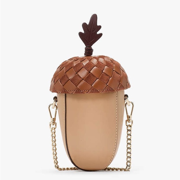 ♠️kate spade 3d Acorn Crossbody Bag, Brown Multi NWT - Picture 1 of 6
